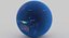 3D geopolitical earth globe 16k model