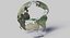 3D geopolitical earth globe 16k model