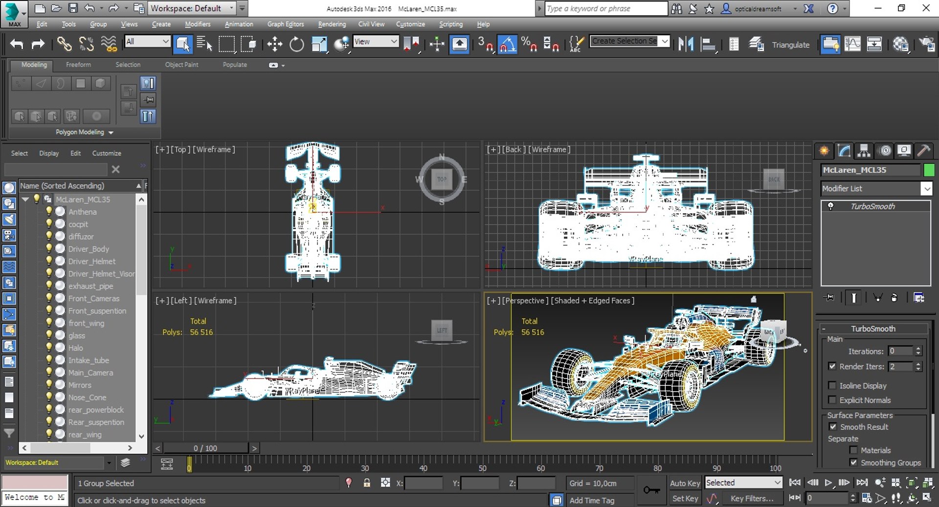 Mclaren mcl35 f1 formula 1 3D model - TurboSquid 1516151