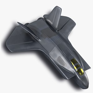 3d space fighter jet
