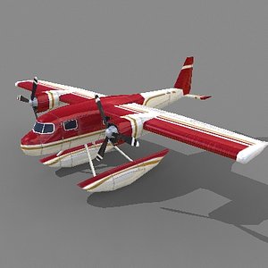 3d seaplane plane