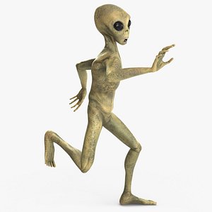 Running Humanoid Alien 3D model