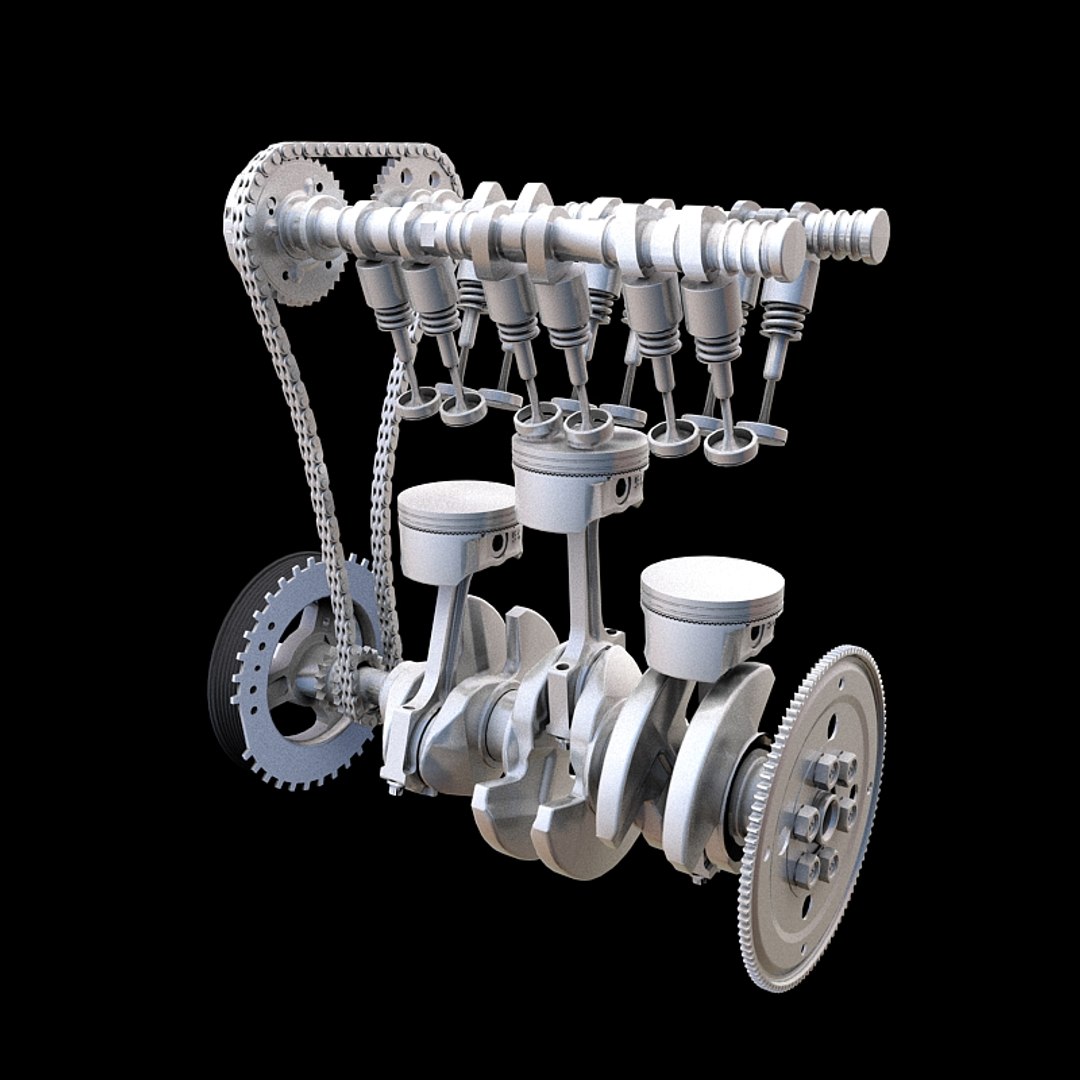 Cylinder Engine 3D Model - TurboSquid 1317669