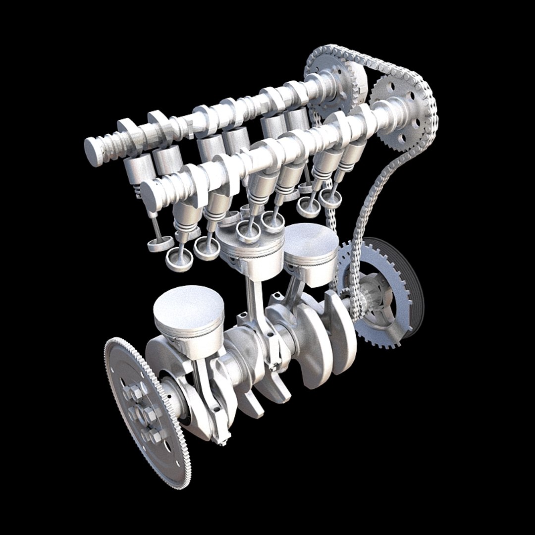 Cylinder Engine 3D Model - TurboSquid 1317669