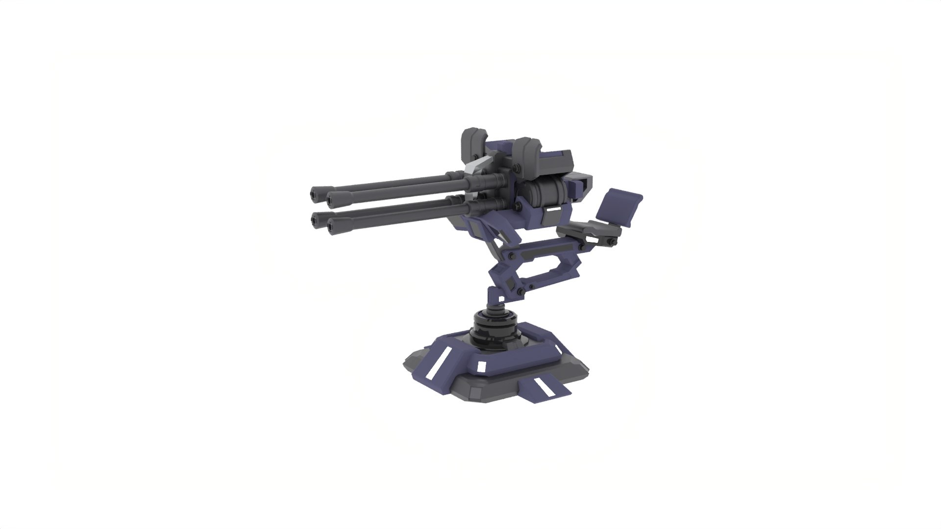 3D Machine Gun Turret Weapon 3 - TurboSquid 2280108