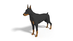 doberman dog model