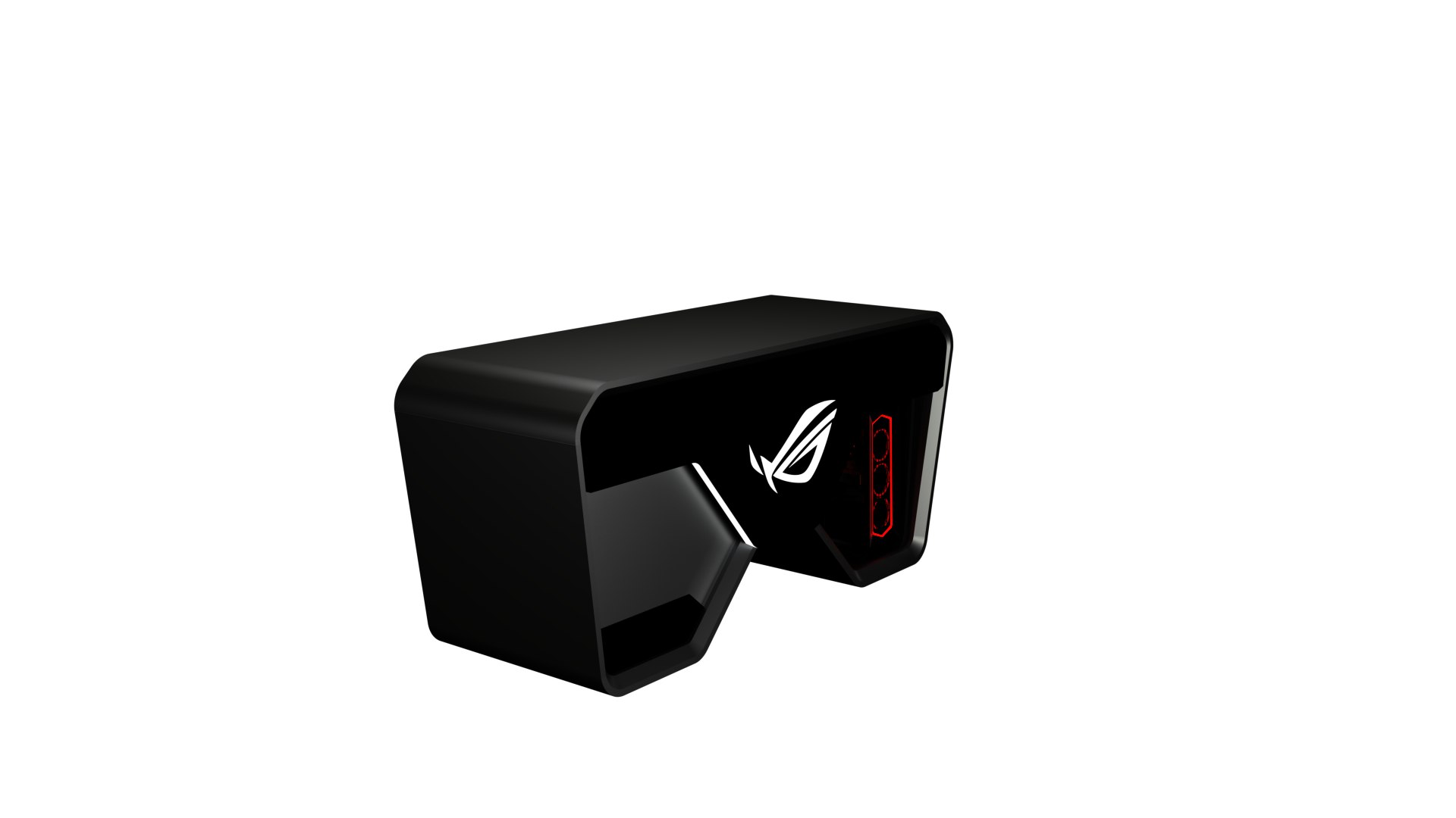 Stylized Modern Gaming Desktop PC Case Featuring A Bold Angular Shell ...