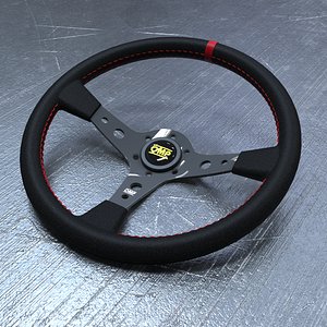 omp steering wheel 3D model