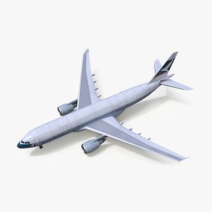 Cathay Pacific Airbus A330 Rigged for Cinema 4D