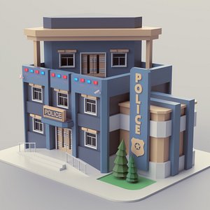 Police Station 02 3D model