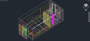 3D hotel room s model