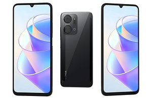 3D Honor X7A Black Low Poly model