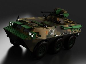 armoured fighting vehicles explosion-proof 3D model