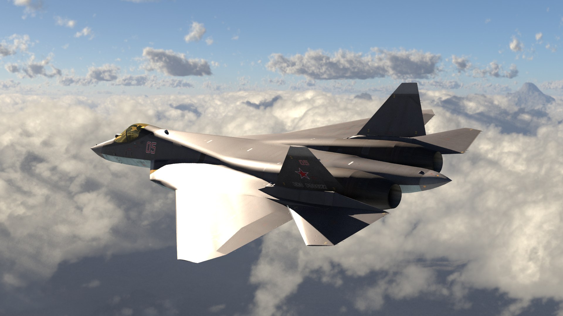 Sukhoi SU57 3D Model - TurboSquid 1905514