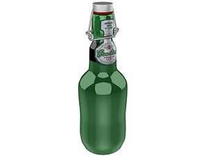 3d bottle grolsch beer model