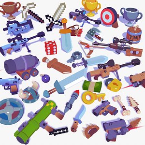 3D Hypercasual Action Props Pack Volume 4 model