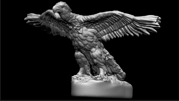 3D hood ornament eagle 3D print model model - TurboSquid 1943182