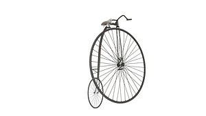 penny farthing pbr 3D model