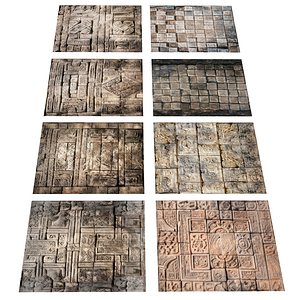 Ancient Roads  Mayan floors Pack 8 model