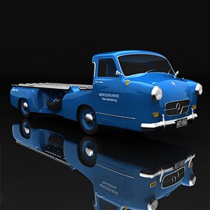 3d model mercedes renntransporter sport
