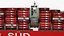 Container Ship Hamburg Sud Cap San August 3D model