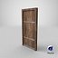3D real old door model