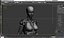 Robot de ciencia ficción Cyborg VR / AR / low-poly