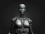 Robot de ciencia ficción Cyborg VR / AR / low-poly