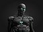 Robot de ciencia ficción Cyborg VR / AR / low-poly