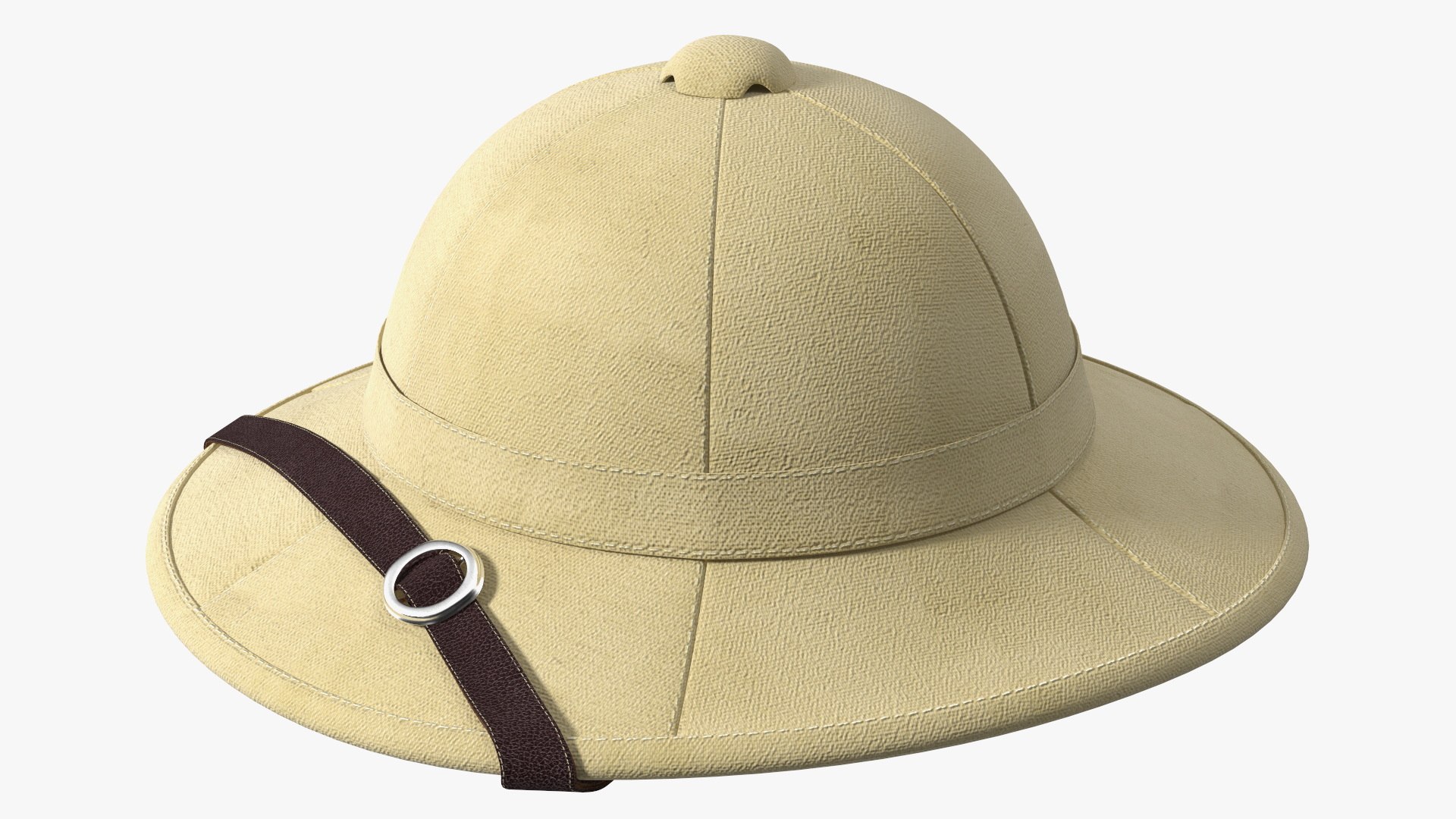 French Pith Helmet 3D model preview