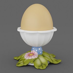 3d egg cup leaves