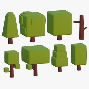 PACK OF 8 CUTE TREES
