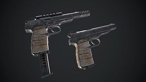 gun weapon pistol 3D