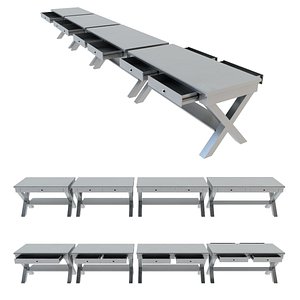 industrial table workbench model