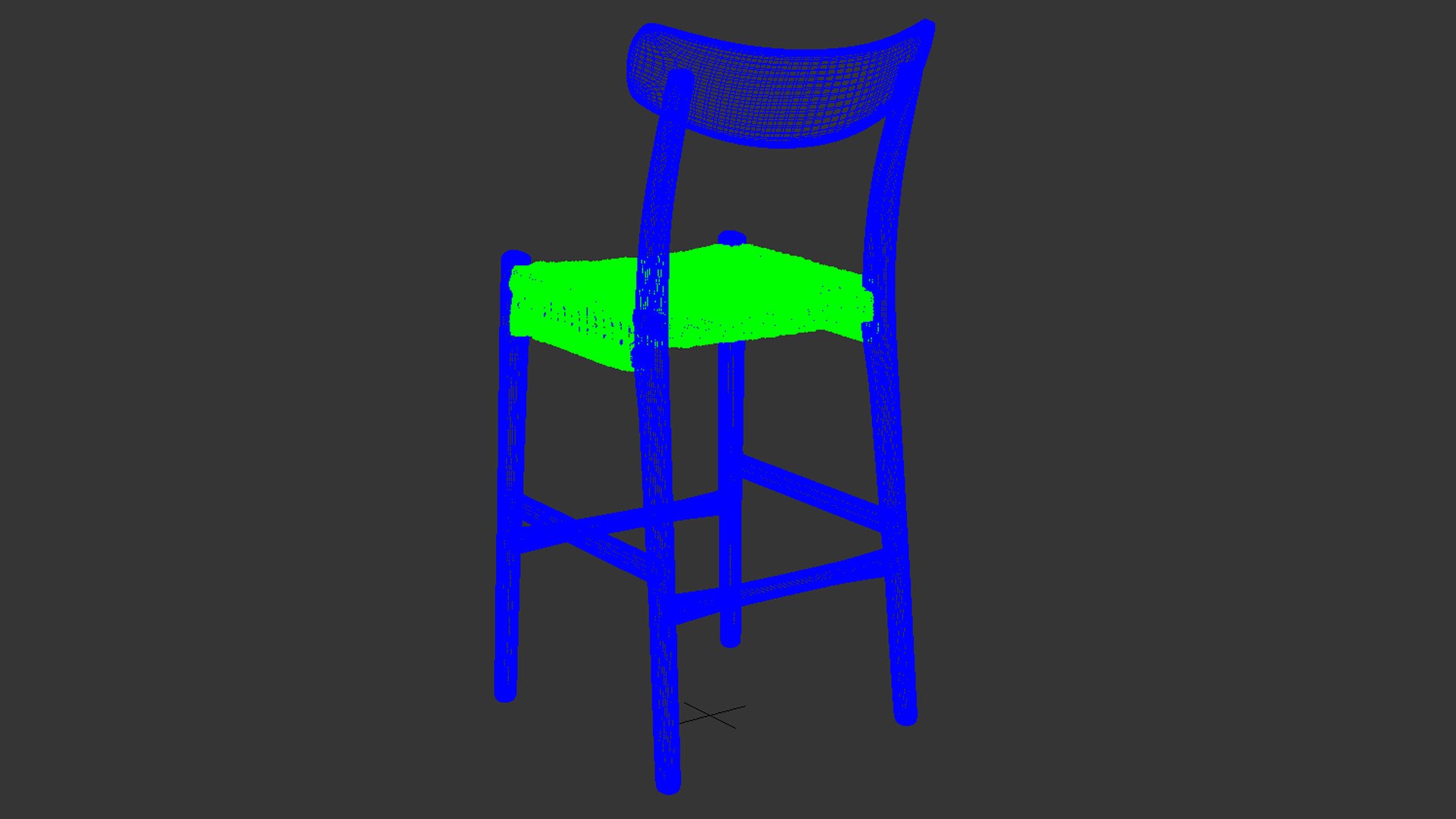 CH23 Ash Wood Barstool Classic 1950s Design 3D model TurboSquid 1766871