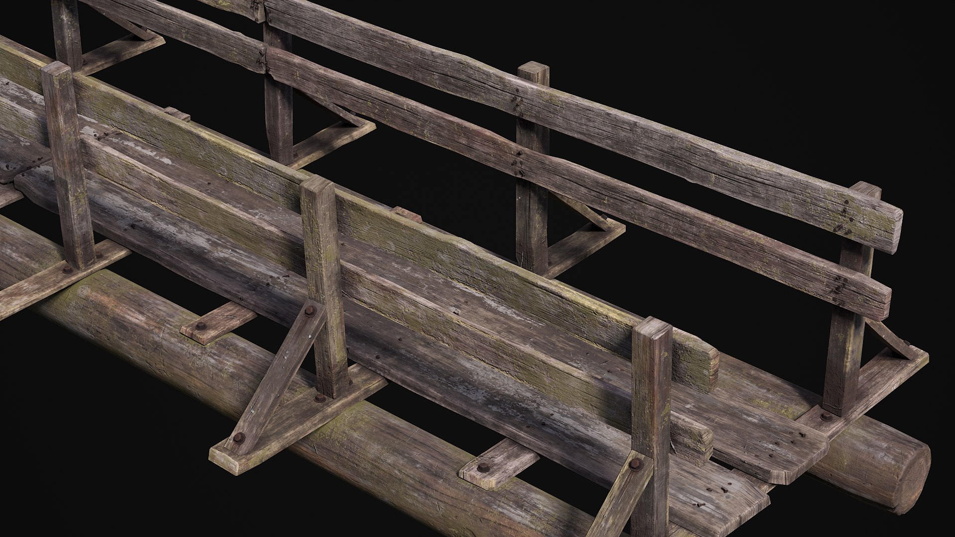 3D Realistic Wooden Bridge - TurboSquid 2272500