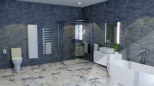 3D model Bathroom Set 4 Modern