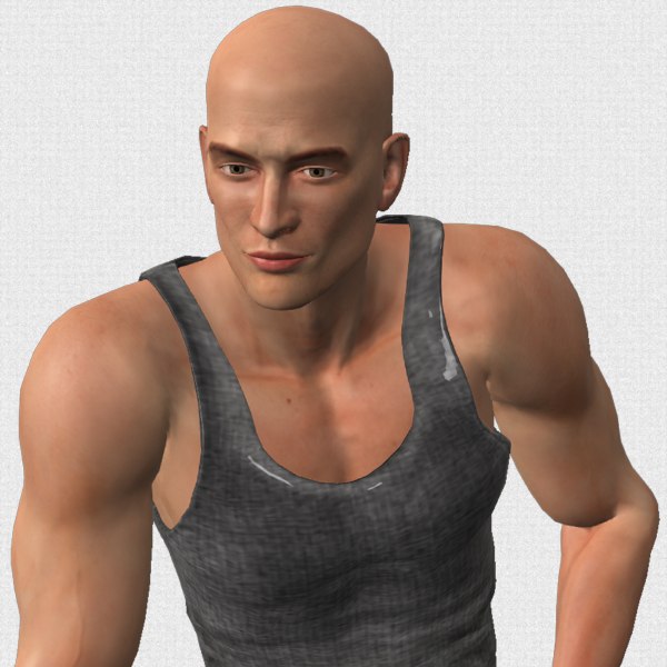 strong handsome sporty 3D model