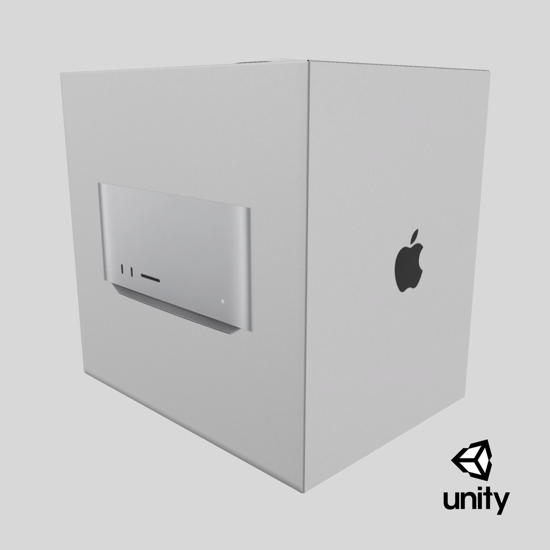 Apple Mac Studio Packaging Box 3D model https://p.turbosquid.com/ts-thumb/Ny/YSXEl0/dd/stemcell_unity_render/png/1715669364/1920x1080/fit_q87/f3a96c61197a2dc5e83ed1b0187bd577e1d144ff/stemcell_unity_render.jpg