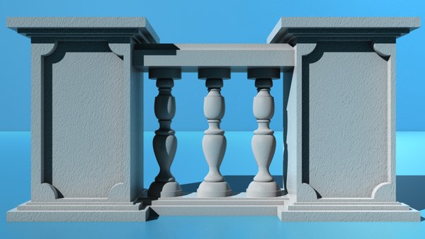 3d railings balcony