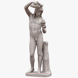 3D ganymede statue
