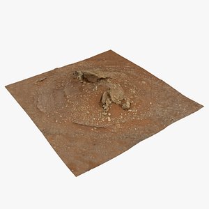 3D Namibian Desert Rock Formation 09 - Scan