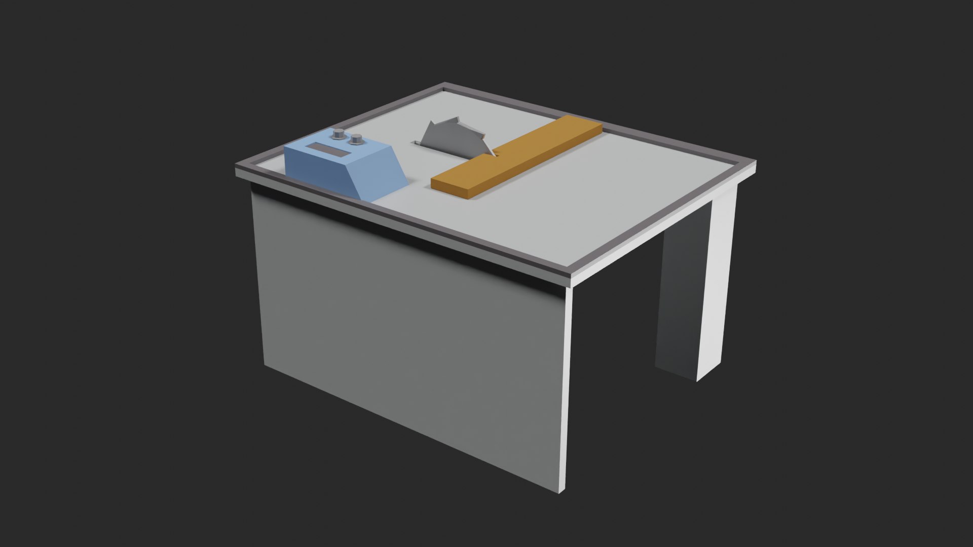 3D Lowpoly Saw-Table - TurboSquid 1866187