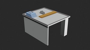 3D Lowpoly Saw-Table