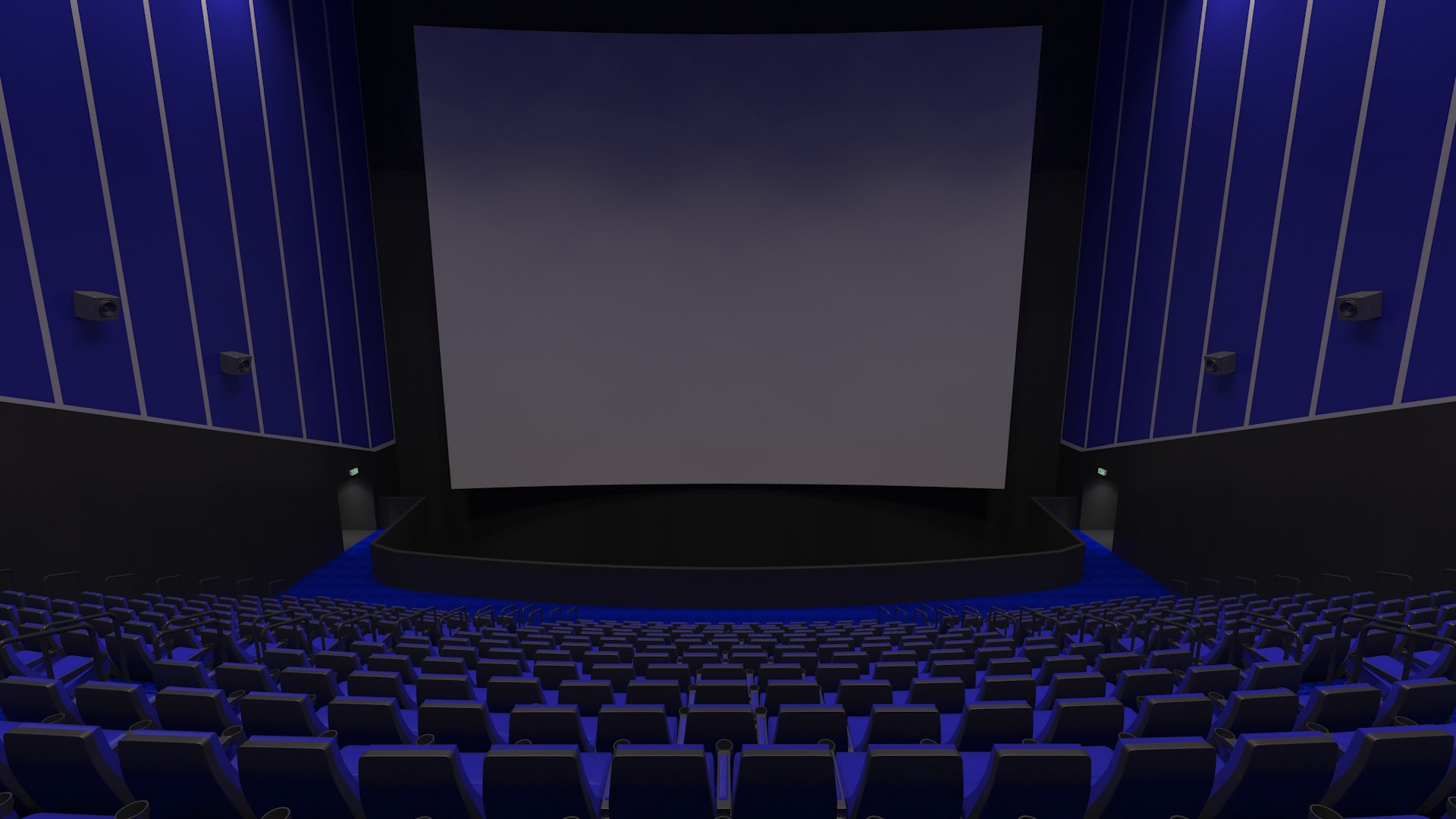 3d Model Of Hall Theater Imax Vr