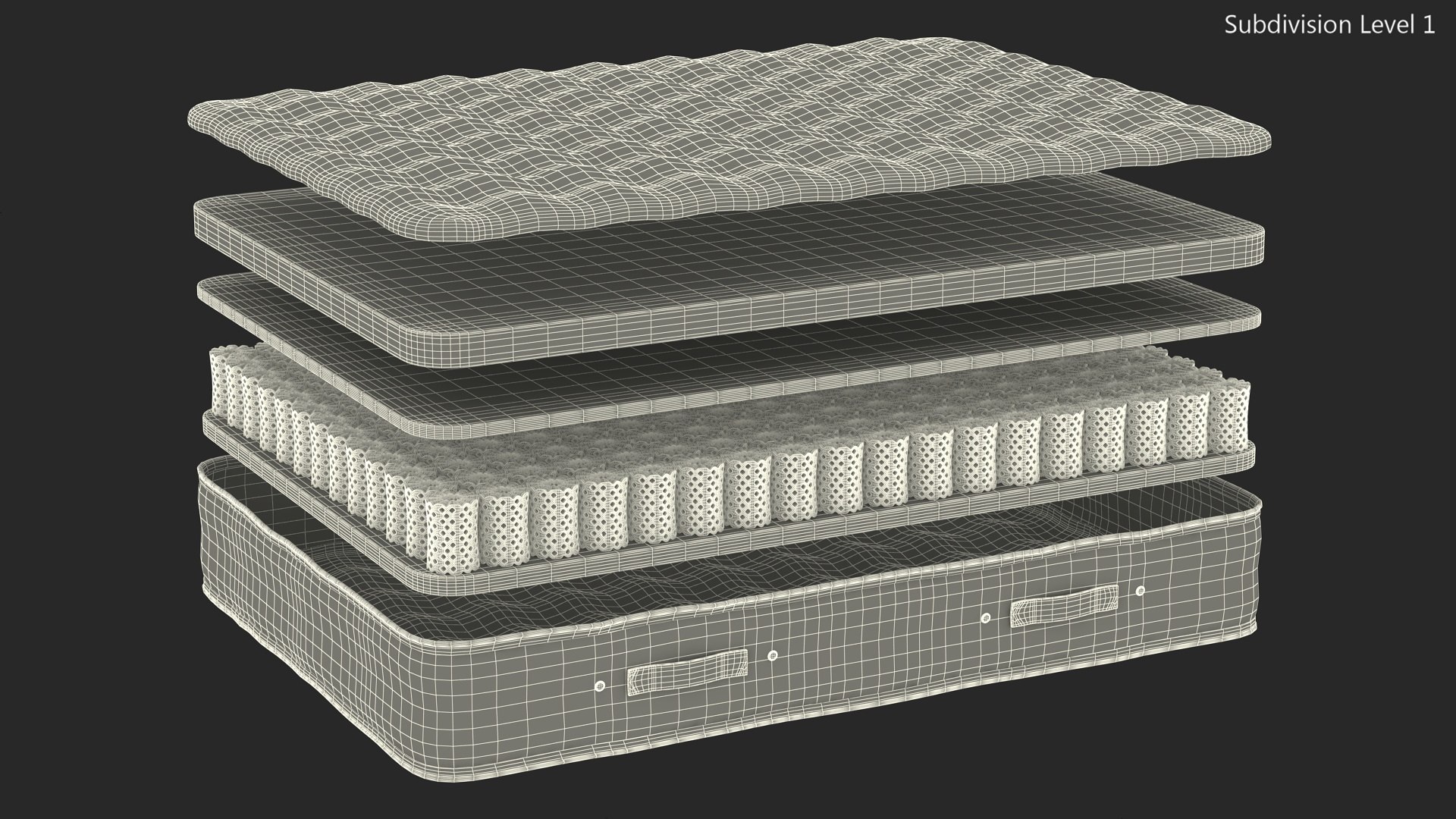 Sleeping Mattress Structure 3D model https://p.turbosquid.com/ts-thumb/Ny/kMagwr/3m/sleepingmattressstructure3dmodel024/jpg/1707510544/1920x1080/fit_q87/e3c7f4adc37544b9ea4d8f91a8f7d1ab0e4839cc/sleepingmattressstructure3dmodel024.jpg