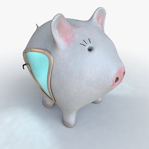 3D pig money