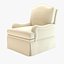 Kindel Upholstery Collection Camel-Back Lounge Cha