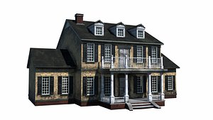 Colonial Home with PBR Materials