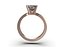 Morganite Solitaire Ring Jewelry CAD 3D Print Model STL FBX 3DM